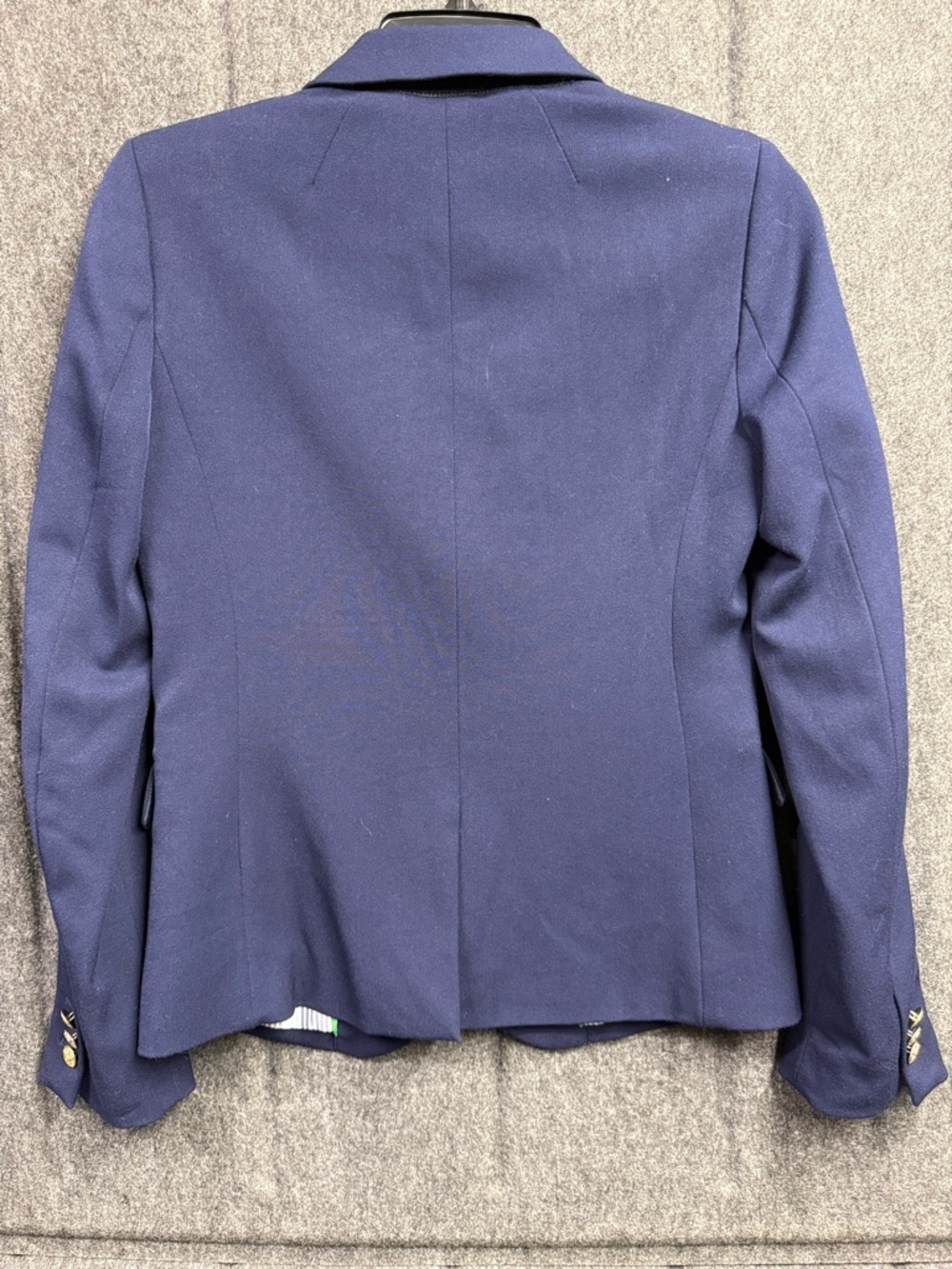 J. Crew Royal Blue Women's Blazer with Gold Buttons - Picture 3 of 5